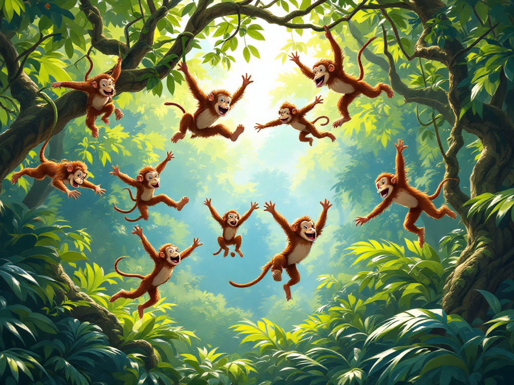 Małpiszon na scenie